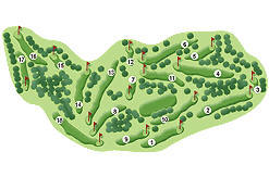 Golf course layout