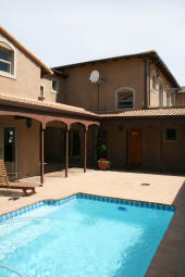 Pool in courtyard