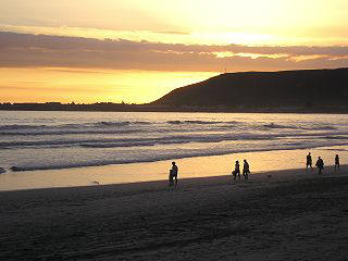 Sunset on Grotto beach